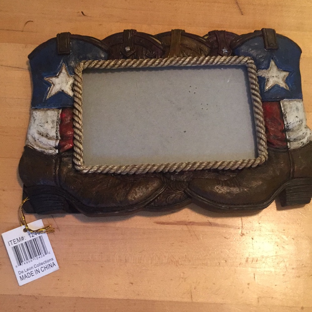 Cowboy boots! Nashville! 4x6 photo frame! Brandnew